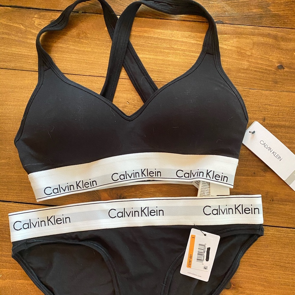 Calvin Klein bralette and bikini set